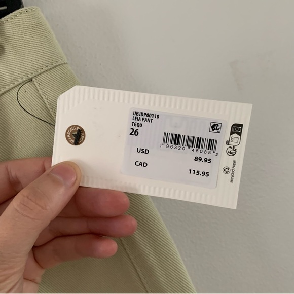 Billabong Leia Cargo Carpenter Wide Leg Pants Size 26 - Picture 4 of 12